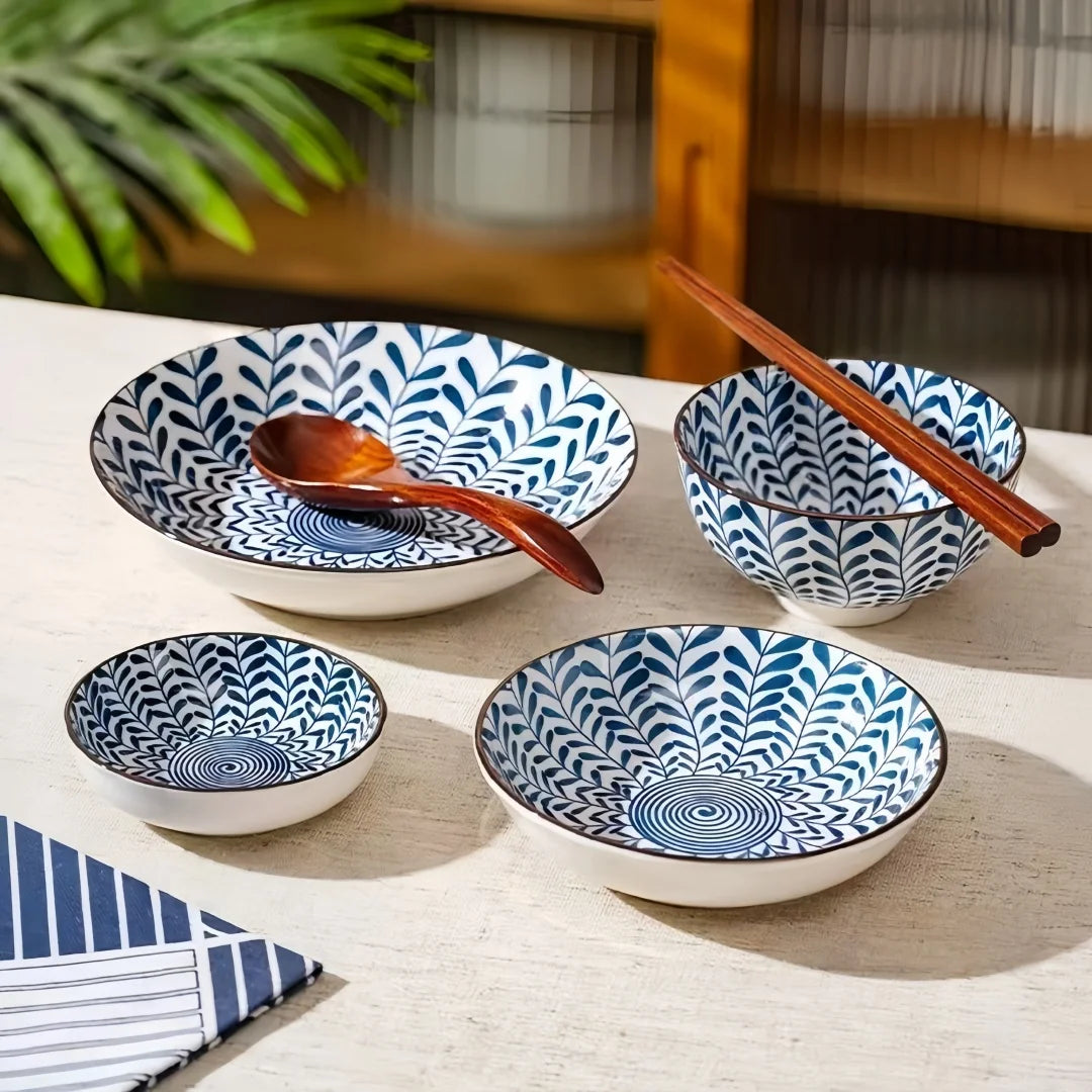 Coffret de bols japonais Aizome – 4, 6 ou 12 pièces
