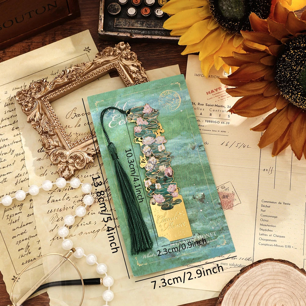 Marque-page floral à pompon — accessoire de lecture