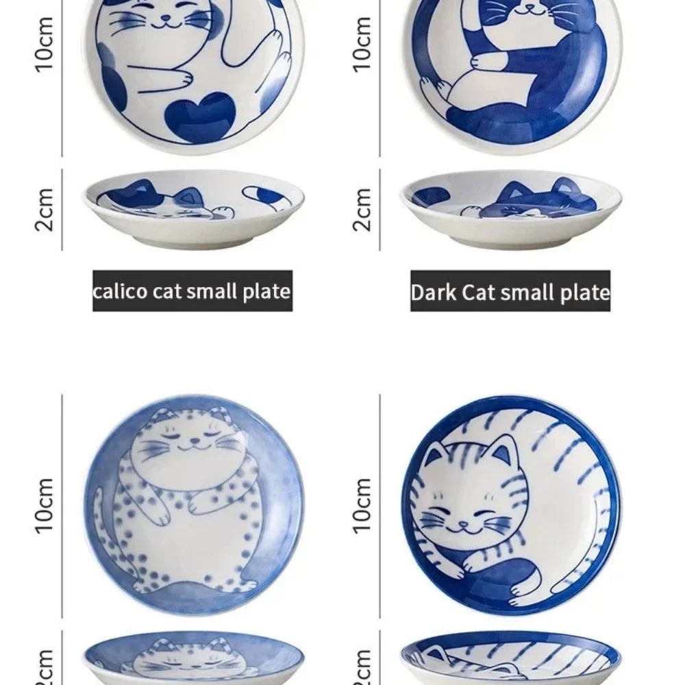Petites assiettes japonaises Maneki-neko
