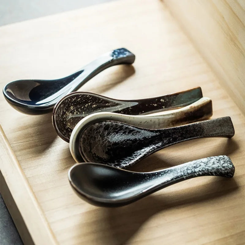 Cuillère japonaise en céramique – 13 cm