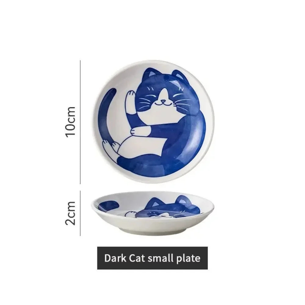Petites assiettes japonaises Maneki-neko