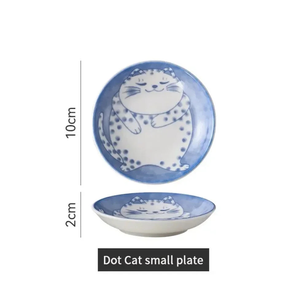 Petites assiettes japonaises Maneki-neko