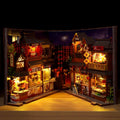 Book Nook Bibliothèque Maison Kanso — kit miniature à monter
