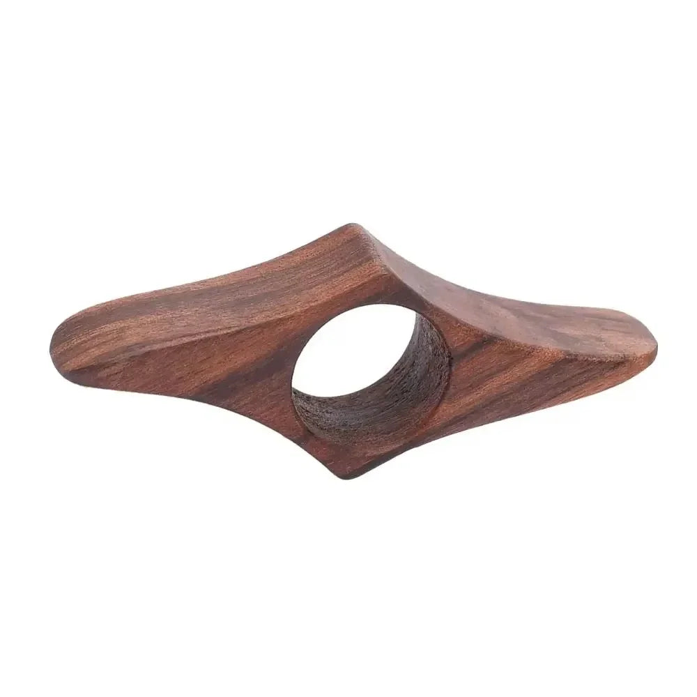Porte-page en bois — détail finition naturelle